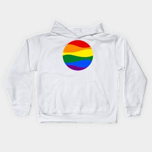 Pride Waves Circle Kids Hoodie